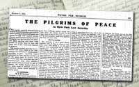 1913, NUWSS Suffragist Pilgrimage ... Report in WSPU journal, 'Votes for Women'